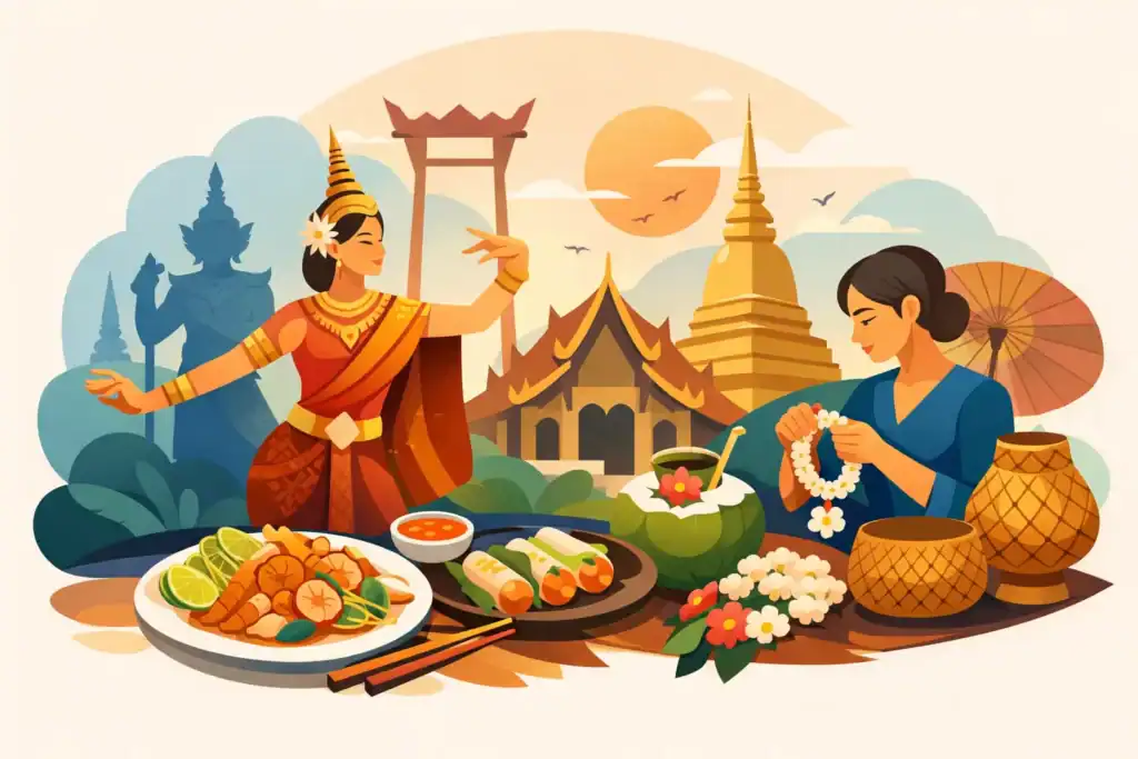 Thai Kultur: Genuss, Tanz und Handwerk live
