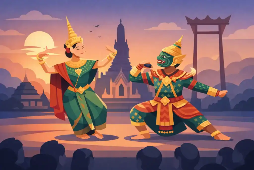 Thai Tanz Aufführung: Tradition live erleben